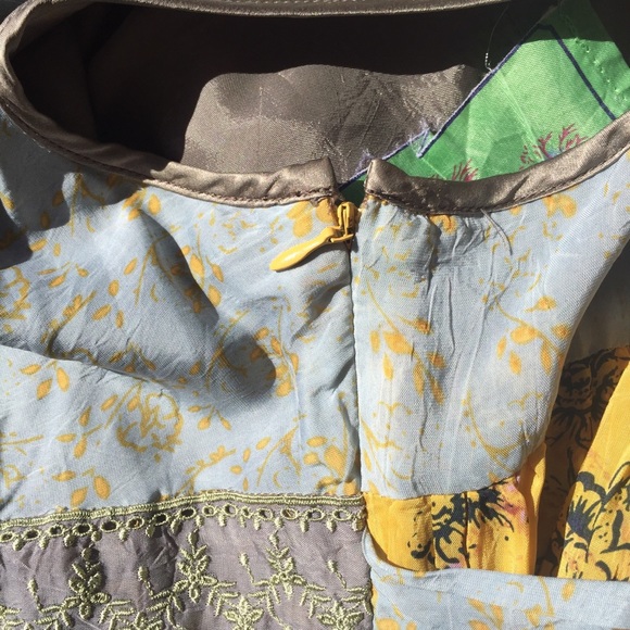 🌿 Johnny Was Floral Silk Tunic Tank/Dress - Picture 6 of 10